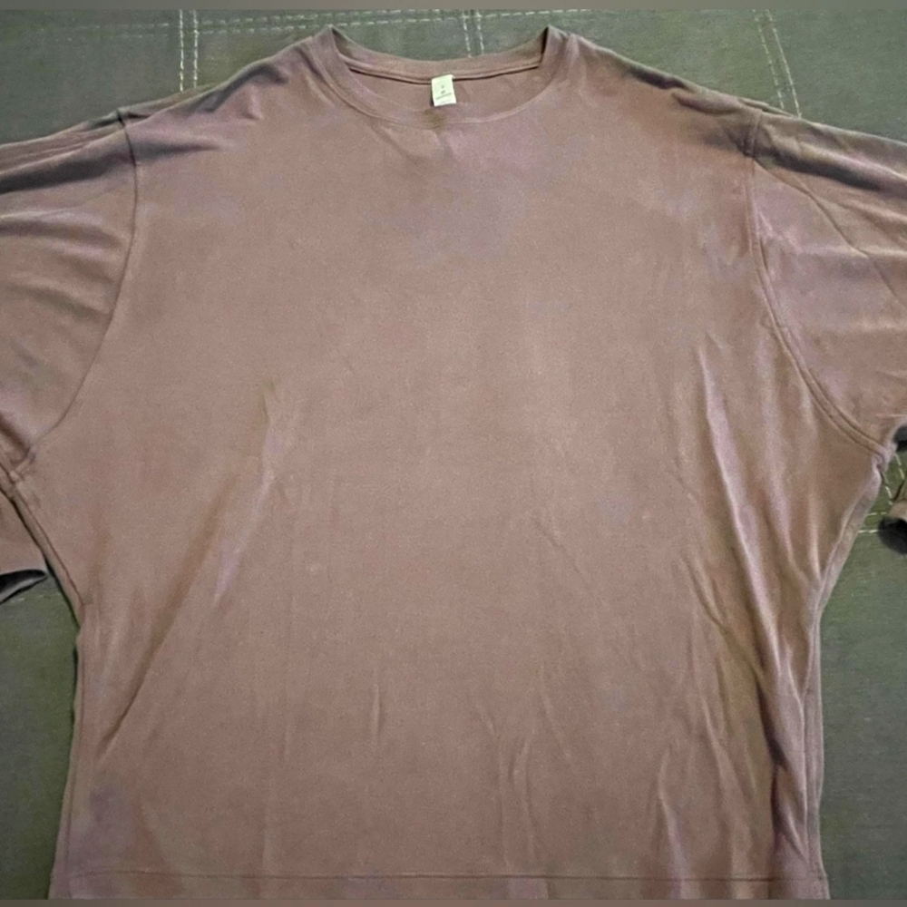Lululemon ribbed purple‎ oversized batwing long sleeve shirt size 2